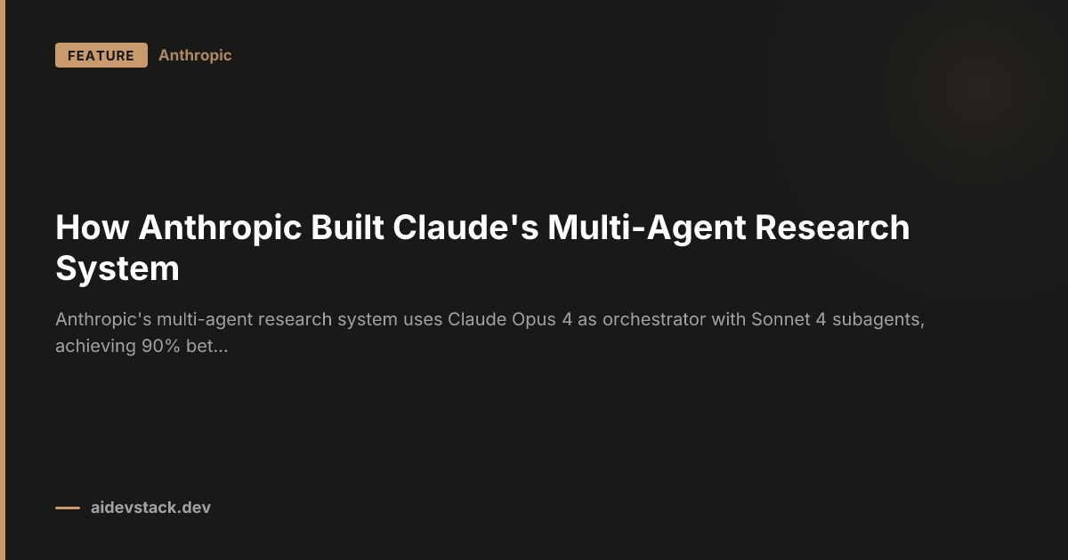 How Anthropic Built Claude's Multi-Agent Research System