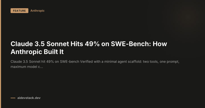 Claude 3.5 Sonnet Hits 49% on SWE-Bench: How Anthropic Built It