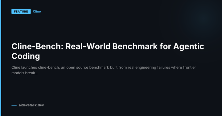 Cline-Bench: Real-World Benchmark for Agentic Coding