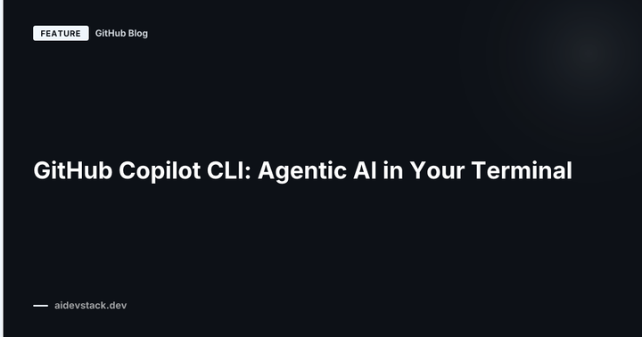 GitHub Copilot CLI: Agentic AI in Your Terminal