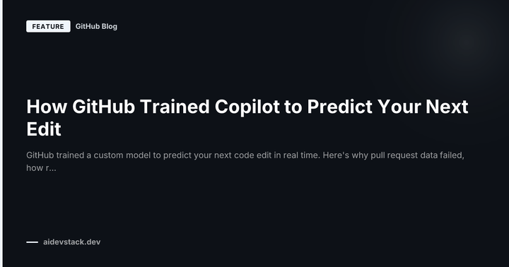 How GitHub Trained Copilot to Predict Your Next Edit