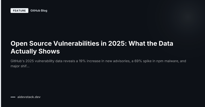 Open Source Vulnerabilities in 2025: What the Data Actually Shows