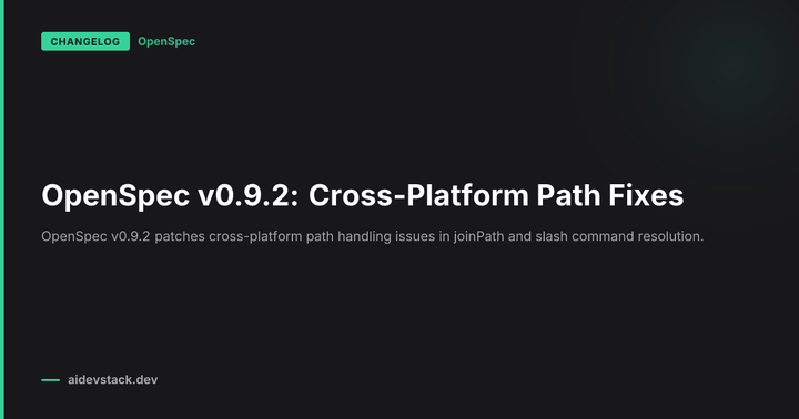 OpenSpec v0.9.2: Cross-Platform Path Fixes