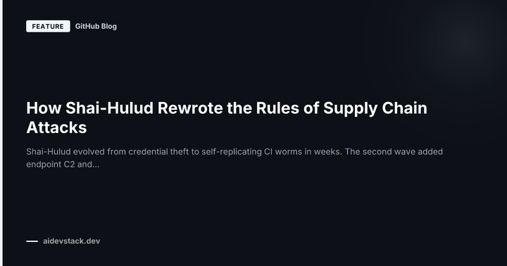How Shai-Hulud Rewrote the Rules of Supply Chain Attacks