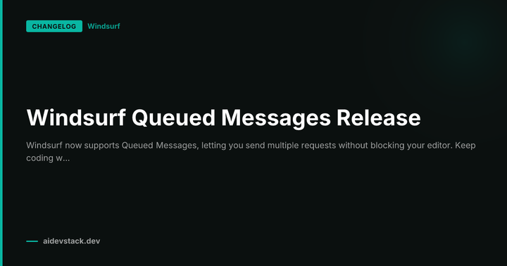 Windsurf Queued Messages Release