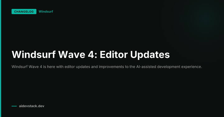 Windsurf Wave 4: Editor Updates
